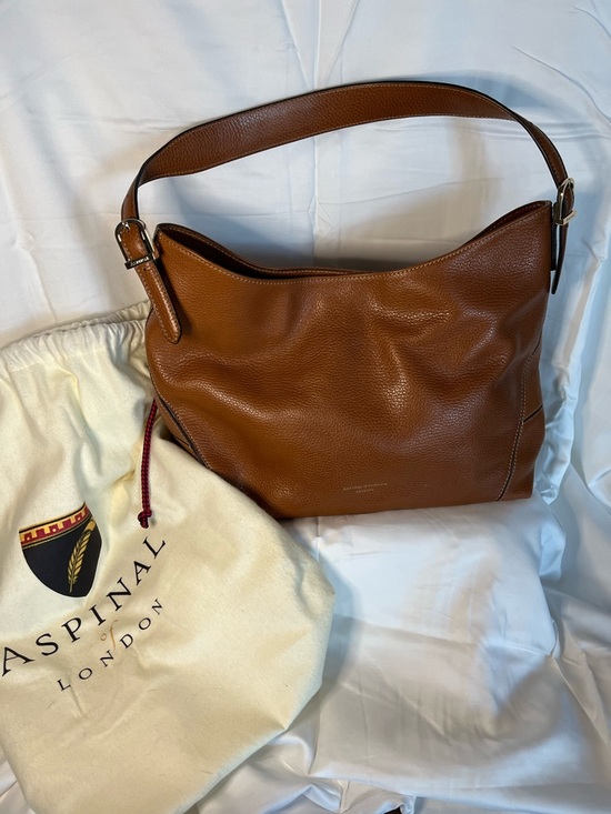 Aspinal London Tan Leather Shoulder Hobo - Picture 2 of 4